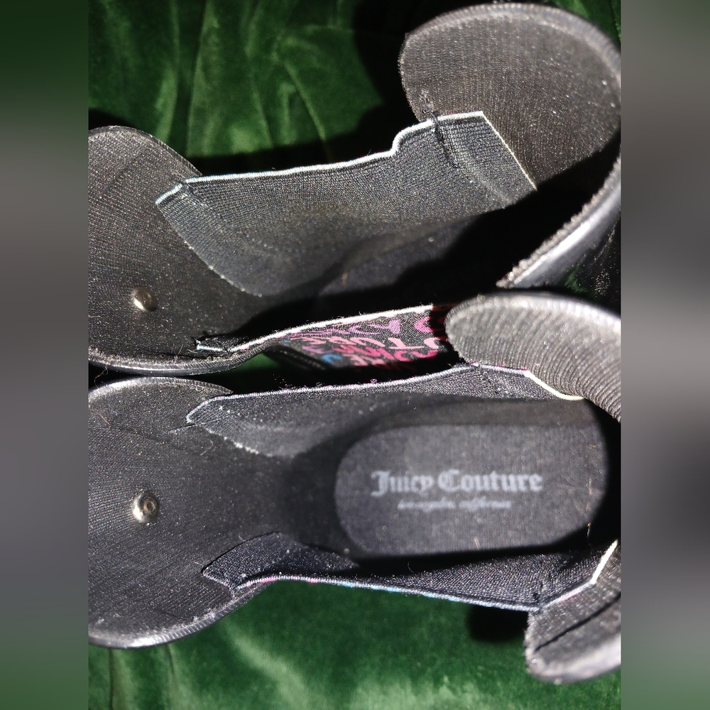 Juicy Couture Black Ankle Rain Boots - Picture 2 of 9